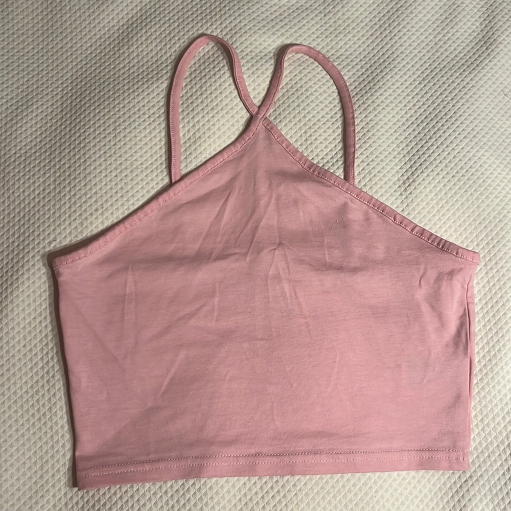 H&M pink crop top